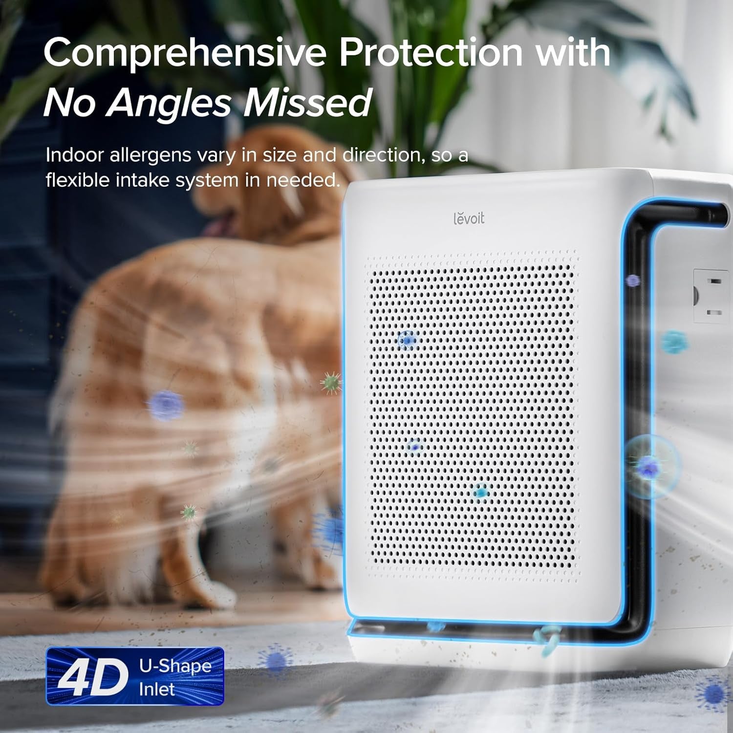 Air Purifiers for Home Large Room up to 1875 Ft² with Washable Pre-Filter, AHAM VERIFIDE, Air Quality Monitor, HEPA Sleep Mode for Allergies, Pet Hair in Bedroom, Vital 200S-P, White