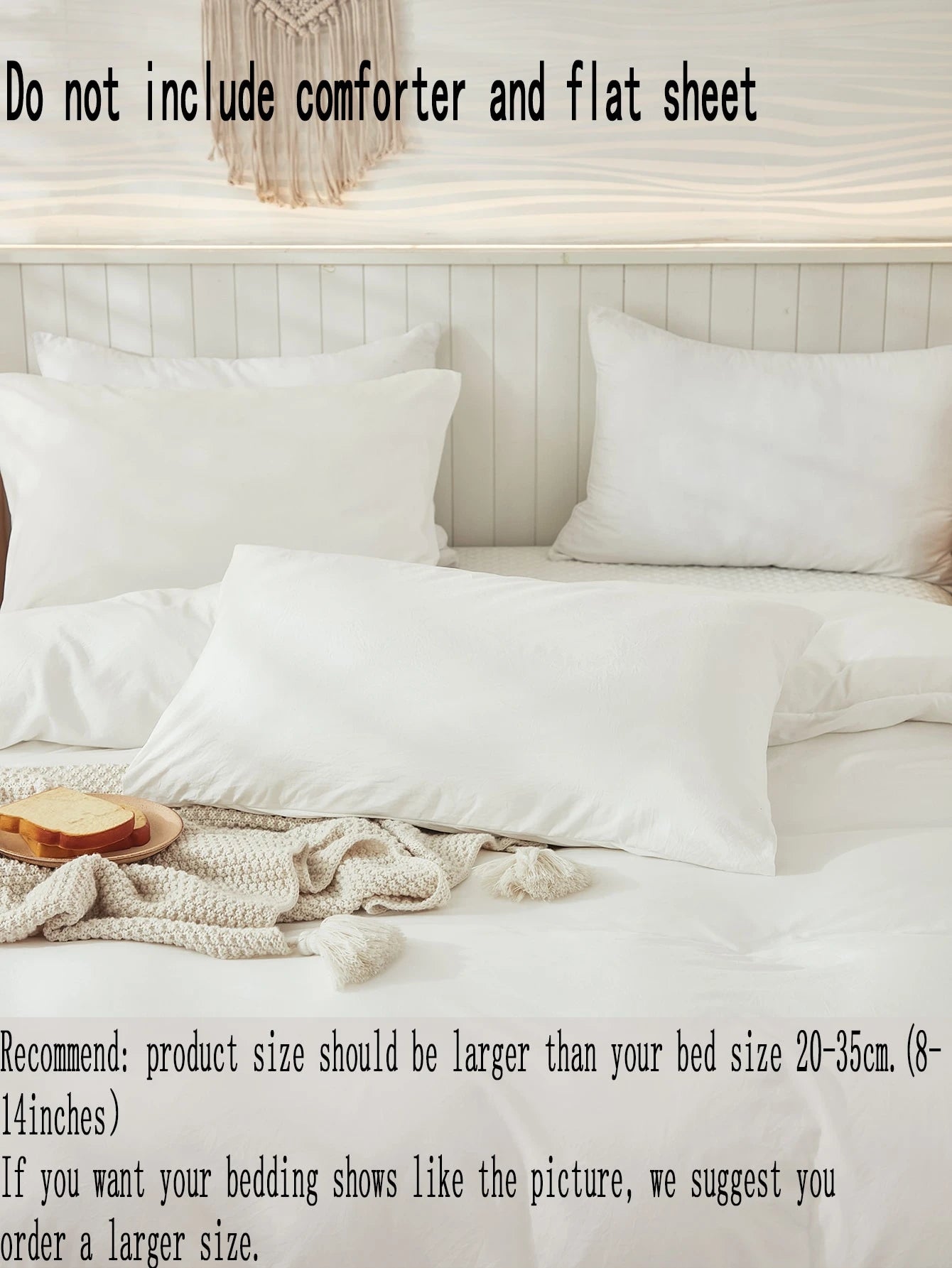 3Pcs Plain White Duvet Cover Set, Boho Farmhouse Bedding Decor, Soft Microfiber Comforter Cover for Boys & Girls (1 Duvet Cover + 2 Pillowcases No Insert), School Dorm Essentials, Cozy Aesthetic