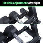 3 Tier Dumbbell Rack for 5-50Lb Dumbbells Weights, Heavy Duty Weight Home Gym Storage Rack for Dumbbells and Weight Plates Alloy Steel