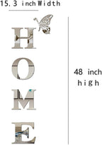Home Wall Decor Letter Signs Acrylic Mirror Wall Stickers Decorations for Living Room Bedroom Home Decor Wall Decals (Silver, 47.2 X 15.3IN)