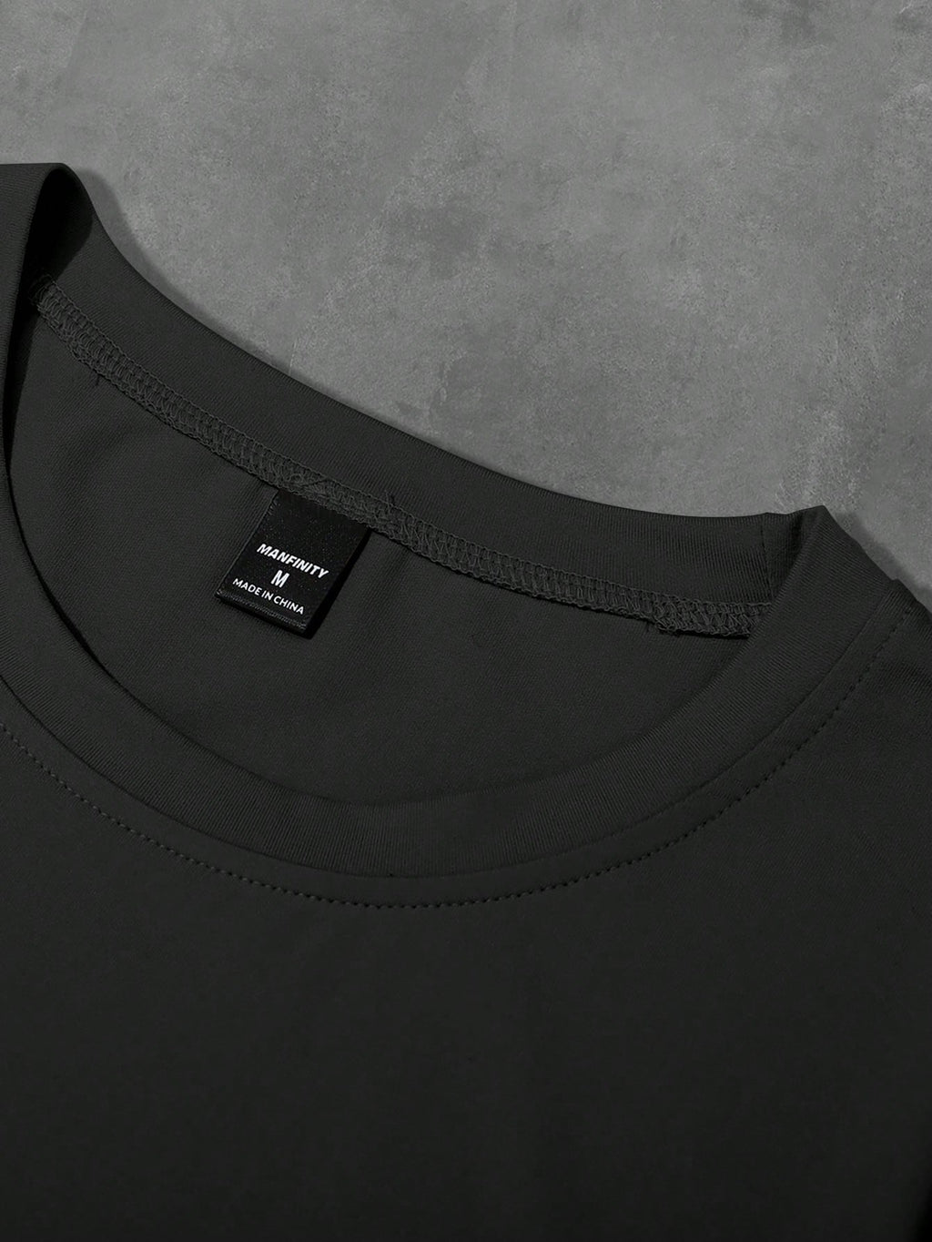 PAVTROS Manfinity Streetrush Men'S Casual Minimalist Printed round Neck Short Sleeve T-Shirt