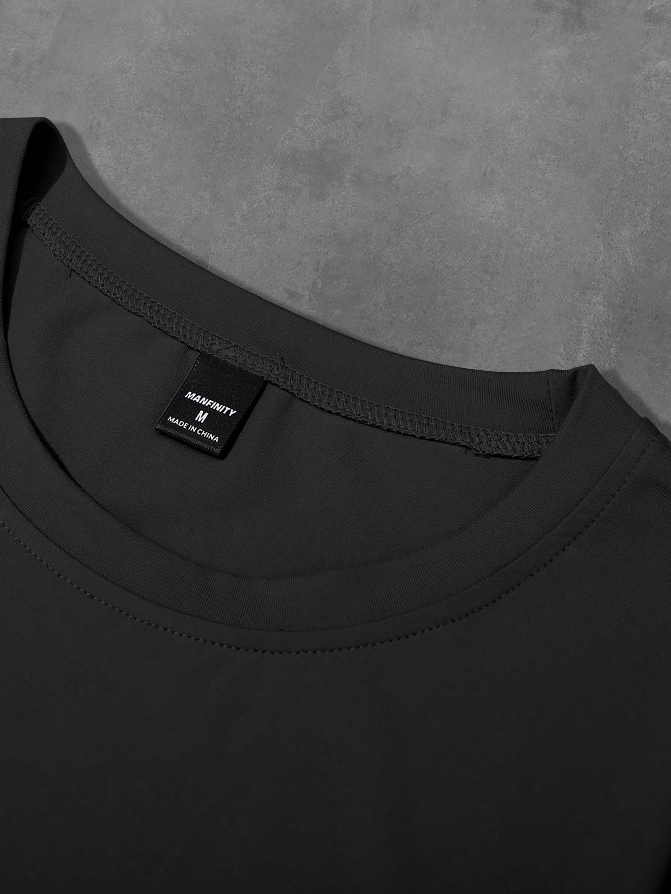 PAVTROS Manfinity Streetrush Men'S Casual Minimalist Printed round Neck Short Sleeve T-Shirt