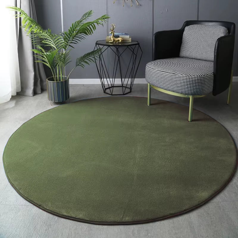 Coral Velvet Carpet round for Home Decor Modern Living Room Coffee Table Rug Short Plush Foot Mat Kids Crawling Play Carpets