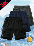 Three-Pack Men'S Simple Loose Thin Quick-Drying Shorts Casual Large Size Fashion Sports Shorts Men