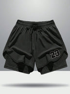 Men'S Casual Printed Elastic Breathable Quick-Dry Sports Shorts