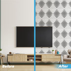 6-Pack Self-Adhesive Soundproof Acoustic Panels for Wall, 16 X 12 Inch Wave Design Noise Block with Polyester & Foam for Bedroom Studio Office