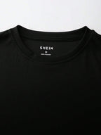 Manfinity Dauomo Men Summer Casual Solid Color Short Sleeve Tee