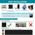 Thickened 12 X 12 X 3 Inch Acoustic Foam Panels in Diffusion Pattern, 32 Pcs High Density Sound Absorbing Foam Diffuser, Soundproof 3D Wall Padding Tiles for Recording Studio Home Office