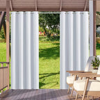 Outdoor Curtains Waterproof Garden Uv Exterior Curtain Sunlight Blackout Curtain for Patio Porch Pergola Covered Terrace Gazebo