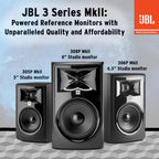 Professional 305Pmkii 5-Inch 2-Way Powered, Active Monitor Speaker for near Field Music Production, Studio Monitor, Desktop Computer, Hi-Fi Audio. Sold Individually, Black