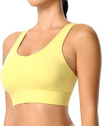 High Impact Sports Bra for Women - Criss-Cross Back, Molded Cups, Hook and Eye Closure - High Support Running Bra