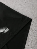 PAVTROS Manfinity Streetrush Streetrush Men'S Contrast Color Print round Neck Short Sleeve T-Shirt Men Y2K Clothes Men Outfit Men Black Outfit,Halloween,Halloween Party,Streetwear