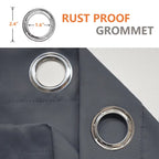 Outdoor Curtains Waterproof Garden Uv Exterior Curtain Sunlight Blackout Curtain for Patio Porch Pergola Covered Terrace Gazebo