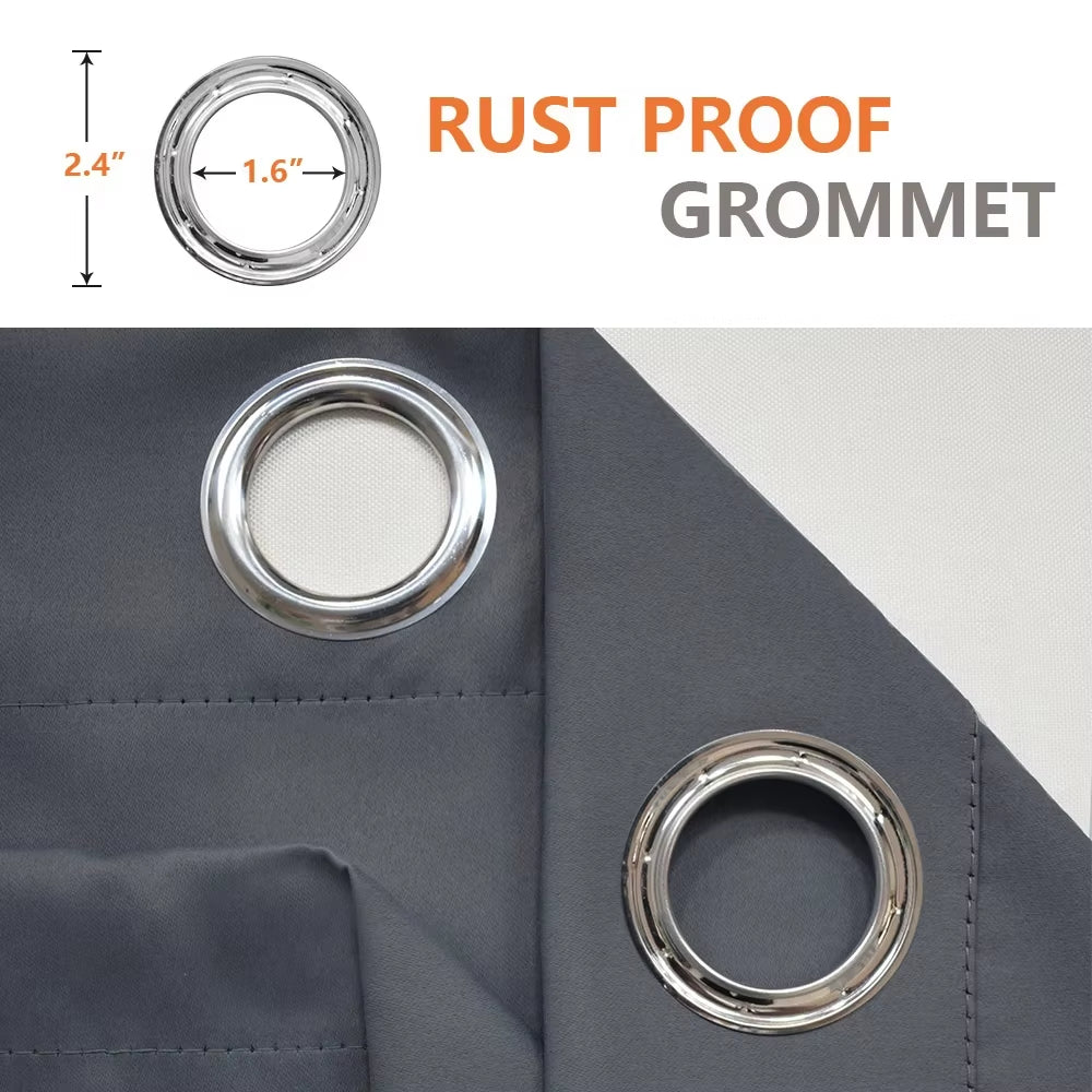 Outdoor Curtains Waterproof Garden Uv Exterior Curtain Sunlight Blackout Curtain for Patio Porch Pergola Covered Terrace Gazebo