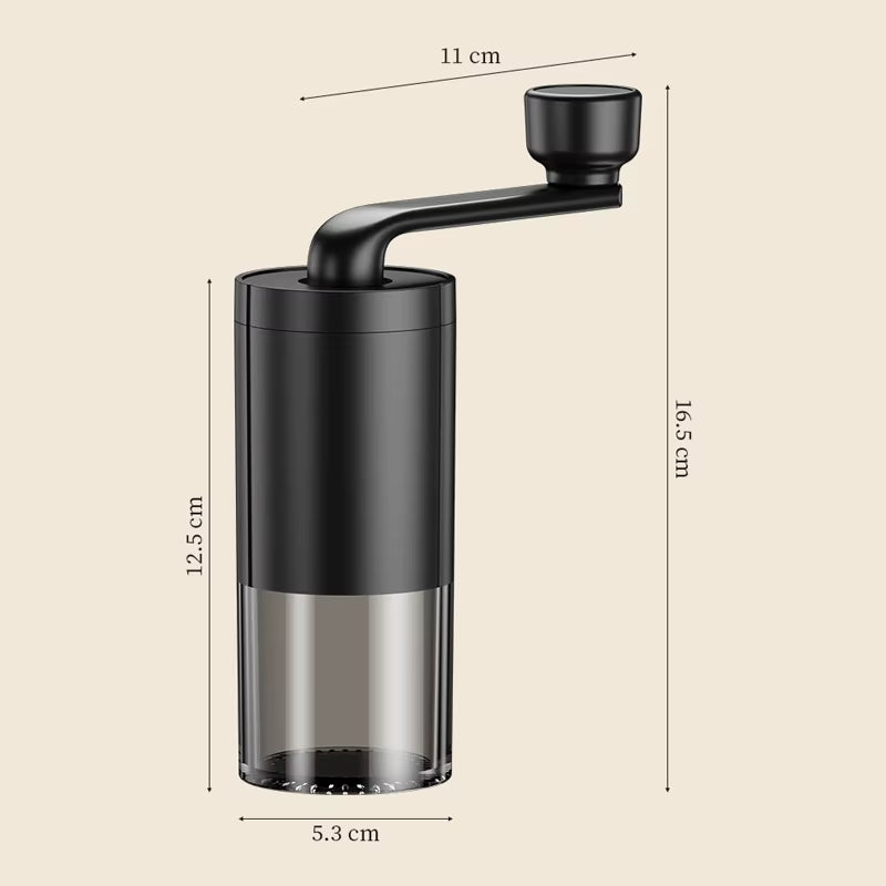 1Pc Manual Coffee Grinder Portable Grinder Home Outdoors Travel Hand Crank Coffee Grinder Adjustable Bean Grinder