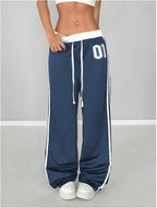 Women'S Baggy Sweatpants Wide Leg Ed Hardy Sweatpant Y2K Drawstring Pants Streetwear