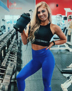 2.2L Half Gallon Water Bottle with Storage Sleeve and Covered Straw Lid – BPA Free Large Reusable Drink Container with Handle - Big Sports Jug, 2.2 Liter (74 Ounce)