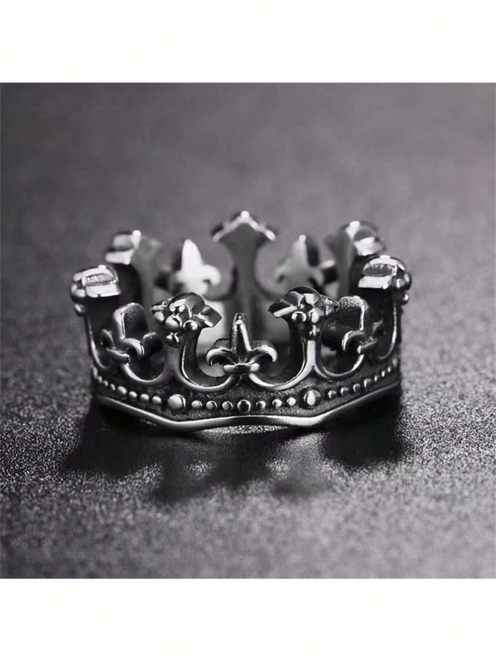 Unique Holiday Daily Wear Fashion Light Luxury Elegant Classic Retro Crown King Ring Popular Multiple Punk Minimalist Biker Men'S Ring Europe and the United States Noble Niche Flash Valentine'S Day Gift Jewellery,Mom,Mother,Mother'S Day,Gift