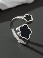 1Pc Classic Elegant 5-Leaf Clover Design Men'S Ring