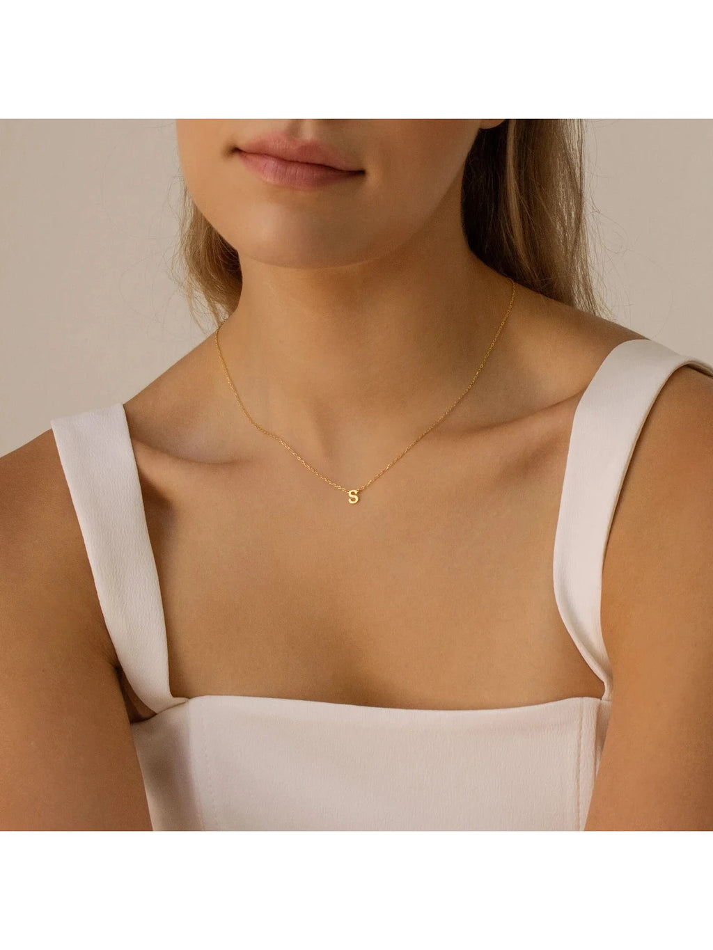 Stainless Steel Initial Necklace for Women A-Z Alphabet Capital Letter Pendant Necklaces Choker Fashion Jewelry Gift 2024