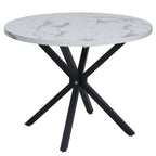 Nordic Dining Tables for Home Furniture Dining Tables Imitation Marble Effect Style Household Light Luxury Restaurant Table