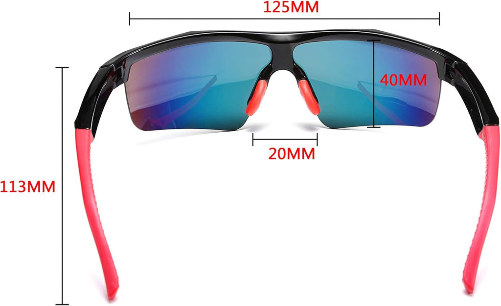 Kids Teens Baseball Polarized Sunglasses Sports TR90 Frame Boys Girls Cycling B2454