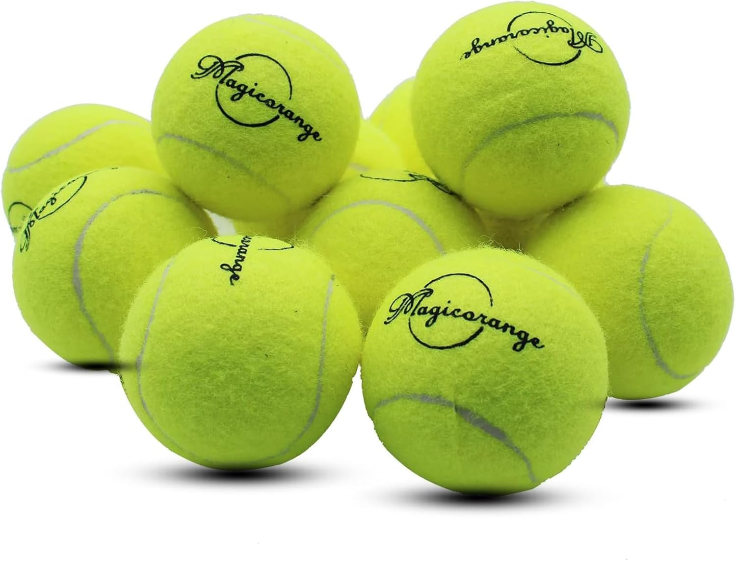 Tennis Balls, 12 Pack Advanced Training Tennis Balls Practice Balls, Come with Mesh Bag for Easy Transport, Good for Beginner Training Ball