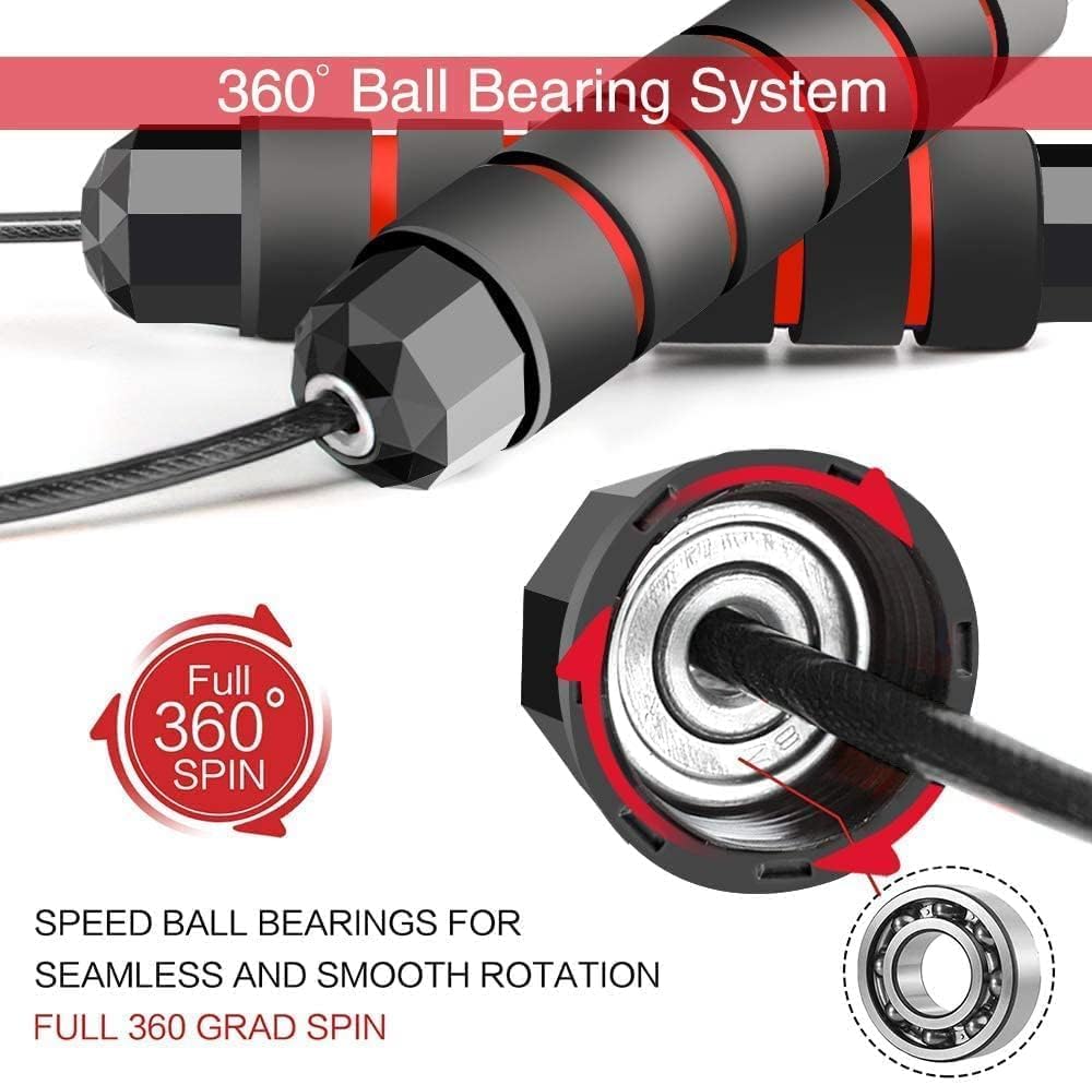 Jump Rope Skipping Rope for Kids,Men,Women, Speed Jump Rope for Exercise,Jump Rope for Fitness