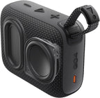 Go 4 - Ultra-Portable, Waterproof and Dustproof Bluetooth Speaker, Big Pro Sound with Punchy Bass, 7-Hour Built-In Battery, Made in Part with Recycled Materials (Black)