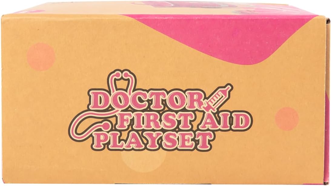 Doctor Kit for Kids Girls, 34 Pcs Kids Doctor Kit for Toddlers 3-5 with Medical Storage Bag & Real Stethoscope, Pretend Play Set for Boys Girls Fun Role Playing Game