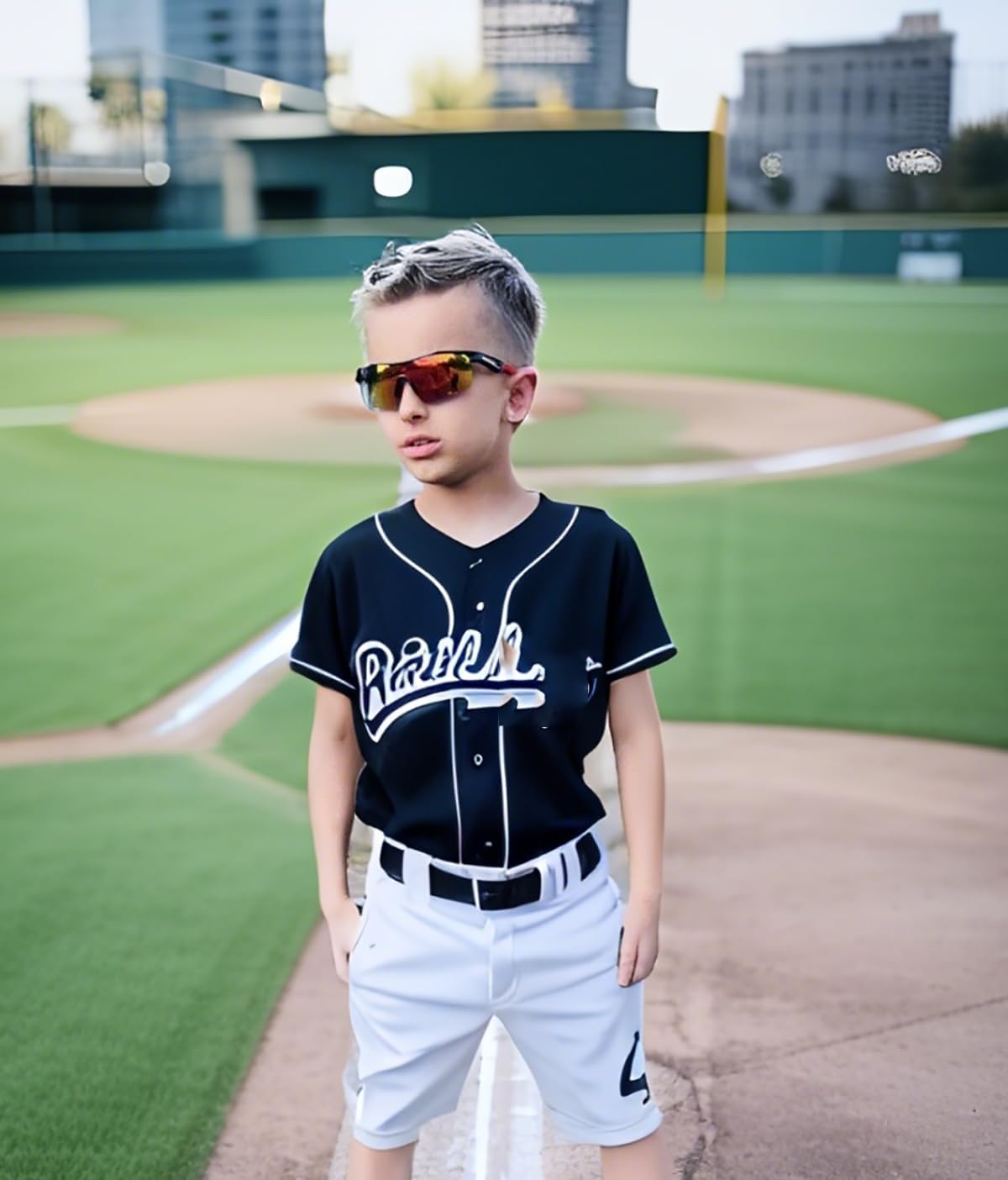 Kids Teens Baseball Polarized Sunglasses Sports TR90 Frame Boys Girls Cycling B2454