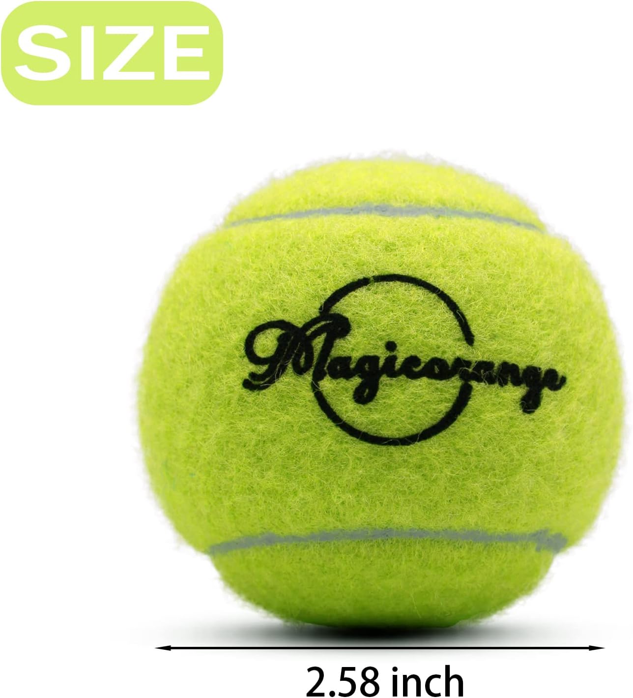 Tennis Balls, 12 Pack Advanced Training Tennis Balls Practice Balls, Come with Mesh Bag for Easy Transport, Good for Beginner Training Ball