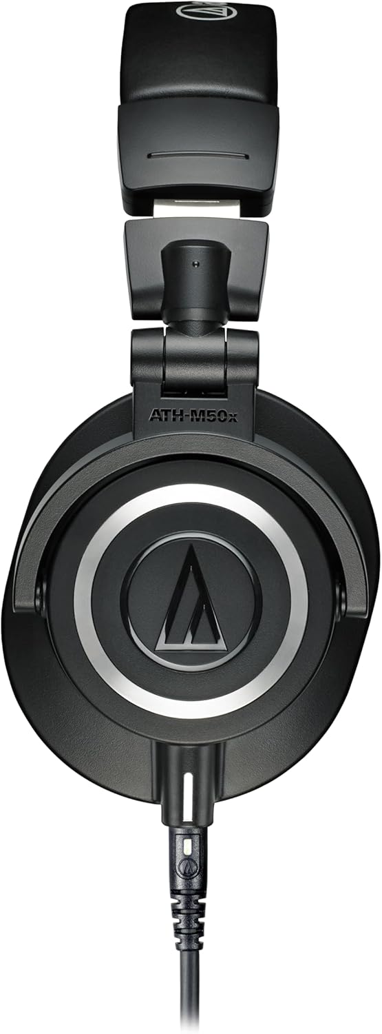 Ath-M50X Professional Studio Monitor Headphones, Black