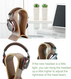 Headphone Stand Wood, Headset Stand for Desk, Walnut Gaming Headphone Holder Compatible for Sennheiser, Bose, Beats, Razer, AKG, Airpod Max, Hyperx, Sony PS4 Et.