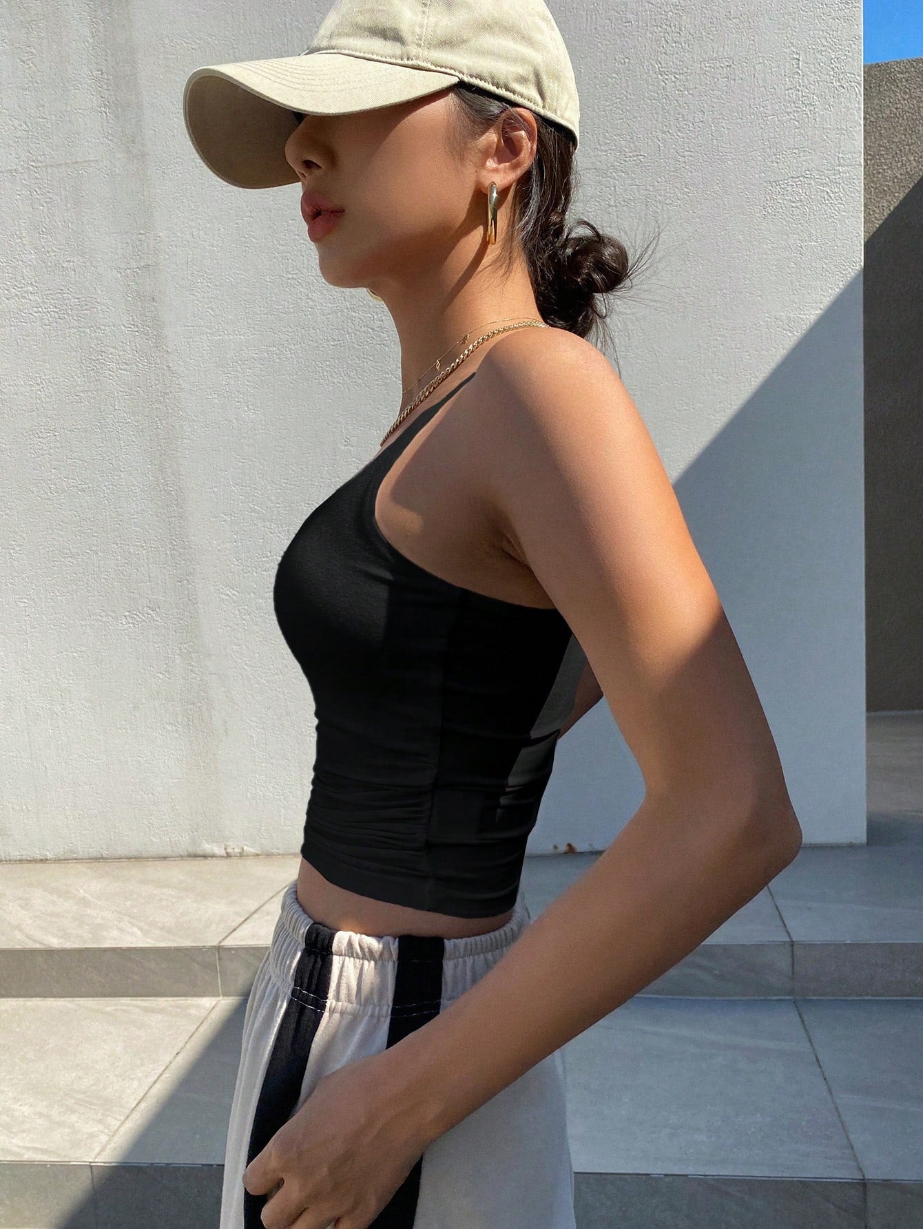 DAZY Women'S Solid Color Camisole Top for Summer Tops