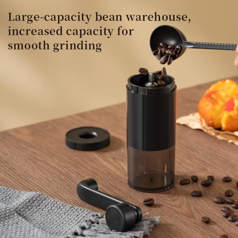 1Pc Manual Coffee Grinder Portable Grinder Home Outdoors Travel Hand Crank Coffee Grinder Adjustable Bean Grinder
