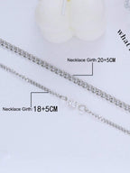 2Pcs/Set Stainless Steel Couples Heart-Shaped Bracelet, Fashionable Design Valentines