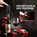 Electric Wine Opener Automatic Wine Aerator Rechargeable Wine Corkscrew Foil Cutter Opener Wine Lover Party Kitchen Tool Gifts