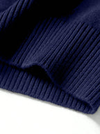 Men'S Solid Color Long Sleeve Casual Versatile Zip-Up Stand Collar Sweater, for Fall Winter