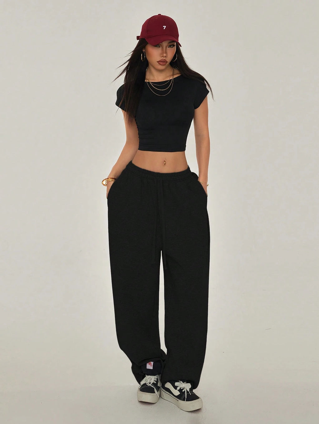 PETITE Black Open Back T-Shirt Top Suitable for Petite, Summer