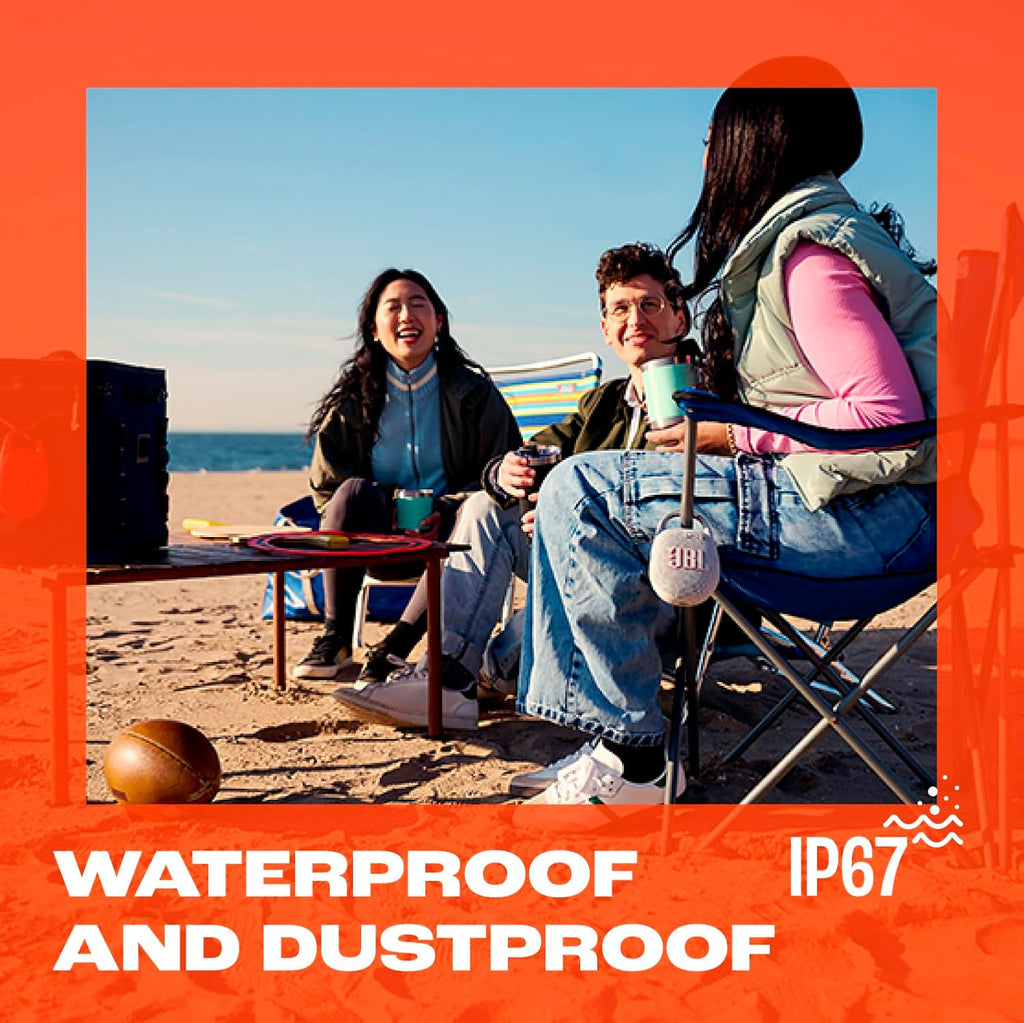 Clip 5 - Ultra-Portable, Waterproof & Dustproof Bluetooth Speaker, Big Pro Sound with Punchy Bass, Integrated Carabiner, up to 12 Hours of Play, Made in Part with Recycled Materials (Black)