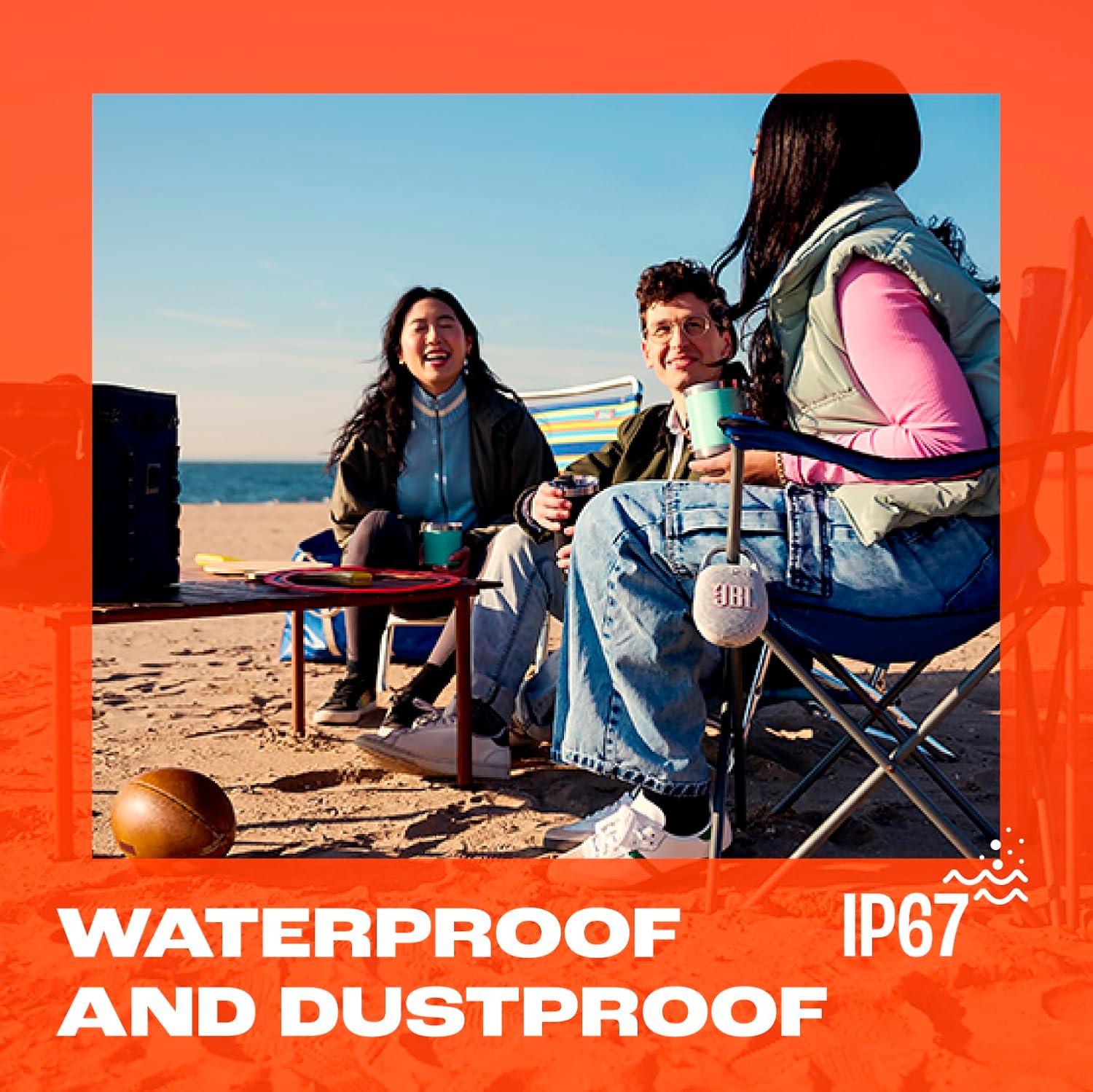 Clip 5 - Ultra-Portable, Waterproof & Dustproof Bluetooth Speaker, Big Pro Sound with Punchy Bass, Integrated Carabiner, up to 12 Hours of Play, Made in Part with Recycled Materials (Black)