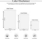 Pack of 8 Towels Set, 2 Extra Large Bath, 2 Hand, 4 Washcloths, 100% Cotton, Lighter Weight, Quicker to Dry, Super Absorbent, Perfect for Bathroom, Dark Grey