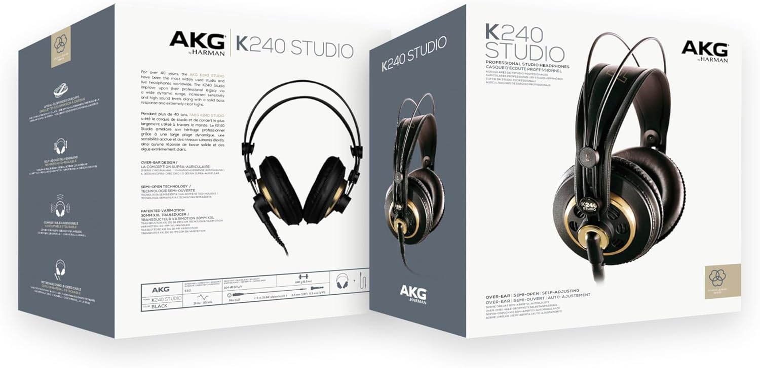 K240STUDIO Semi-Open Studio Headphones