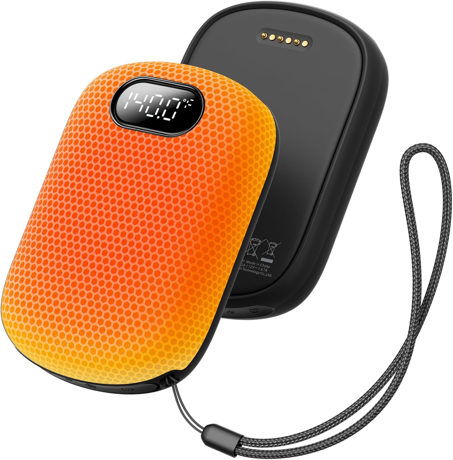 10000Mah*2 Hand Warmers Rechargeable 2 Pack, 0.5°F Precision Smart Magnetic Sync Link, 20H Safe Heating, 13.5In² Large Heating Area, Gifts for Christmas, Hunting, Golf, Camping, Skiing