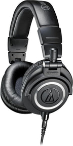 Ath-M50X Professional Studio Monitor Headphones, Black