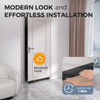 2 Pack under Door Draft Stopper, Home Improvement, Weather Stripping Door Seal, Bottom of Door Sweep, Garage Window Blocker Noise Dust Insulation Draft Guard, 39" L, Black