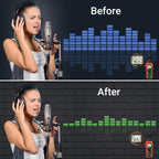 Sound Proof Foam Panels, Brick Shaped Soundproof Wall Panels, 12 Pack 12"X12"X1" Sound Absorbing & Dampening Foam Panels for Walls, Room, Studio, Podcast, Acoustic Treatment