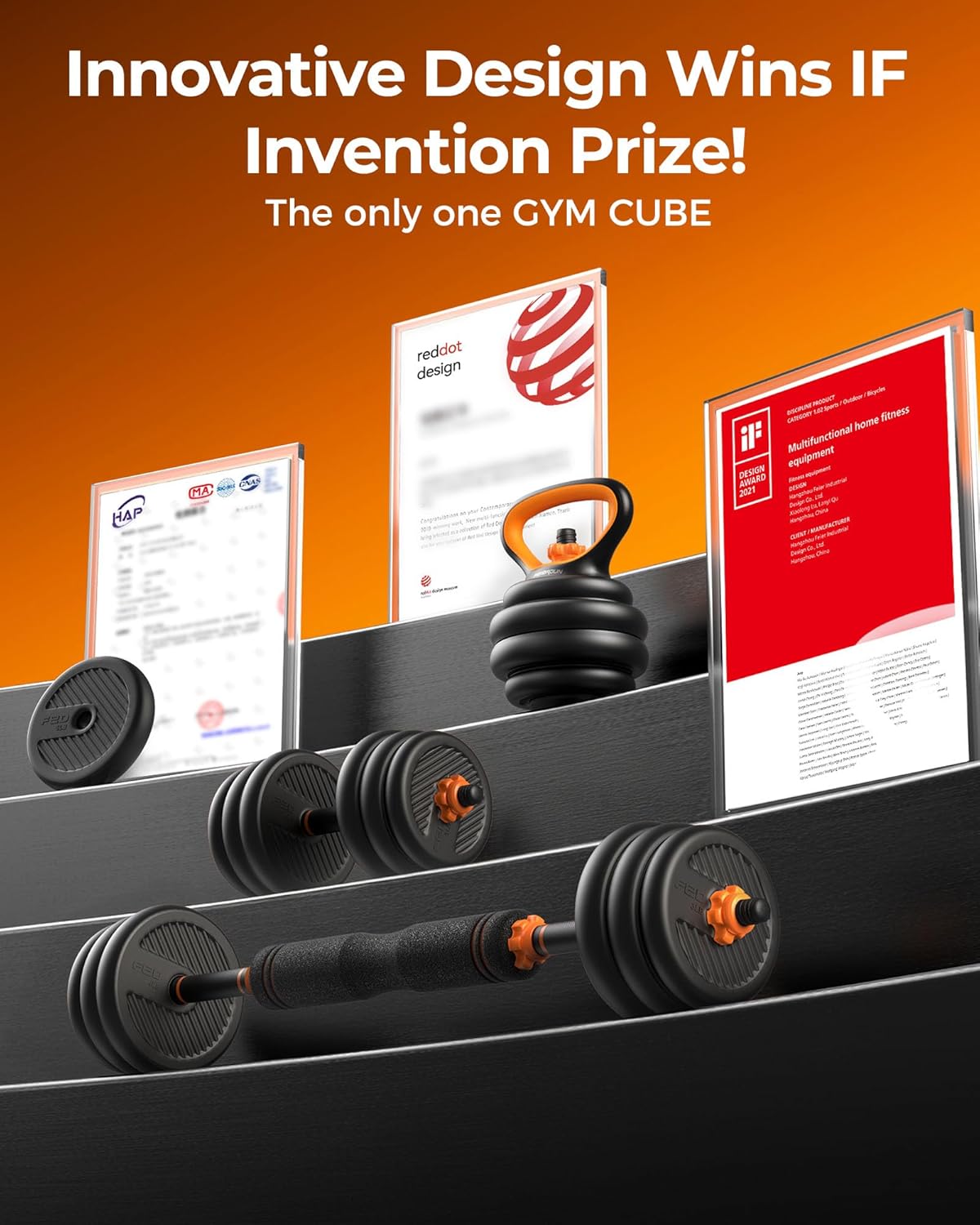 Adjustable Dumbbells, 20/30/40/45/70/90Lbs Free Weight Set with Connector, 5 In1 Dumbbells Set Used as Barbell, Kettlebells, Push up Stand, Weight Plate, Fitness Exercises for Home Gym Suitable Men/Women