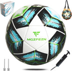 Soccer Ball Size 5&Size 3 for Youth and Adults,Indoor Training Practice Soccer Ball,Gift Idea for Kid with 1 Pump 1 Net Bag and 2 Needle